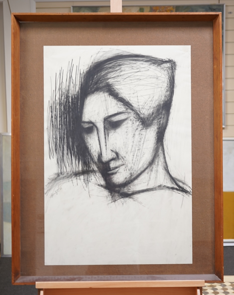 Elena Gaputyte, Lithuanian (1927-1991), 'Self portrait'